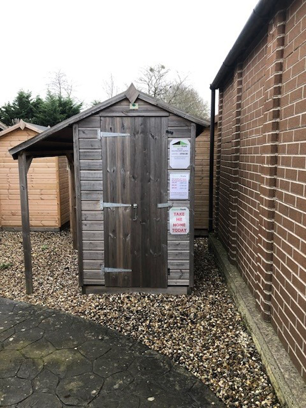 4x6 apex shed + log store 3 4x6 apex shed + log store 3